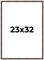 23x32 Bamboo Picture Frame with UV-Resistant Acrylic & Acid Free Backing, Available in 4 Finishes - Brown, Black, Gold, and Natural